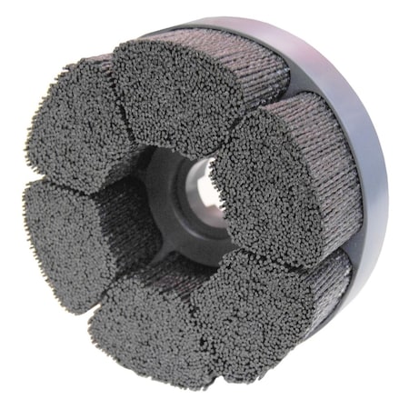 6 Maximum Density Shell-Mill Holder Disc Brush .055/80CG Crimped Fill